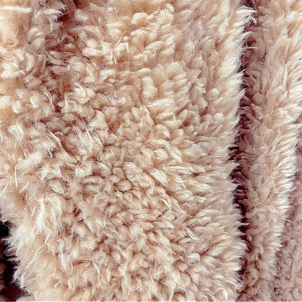 Blanknyc Faux Fur Teddy Jacket In Sahara Sz M Champagne & Oj — image 5 of 8
